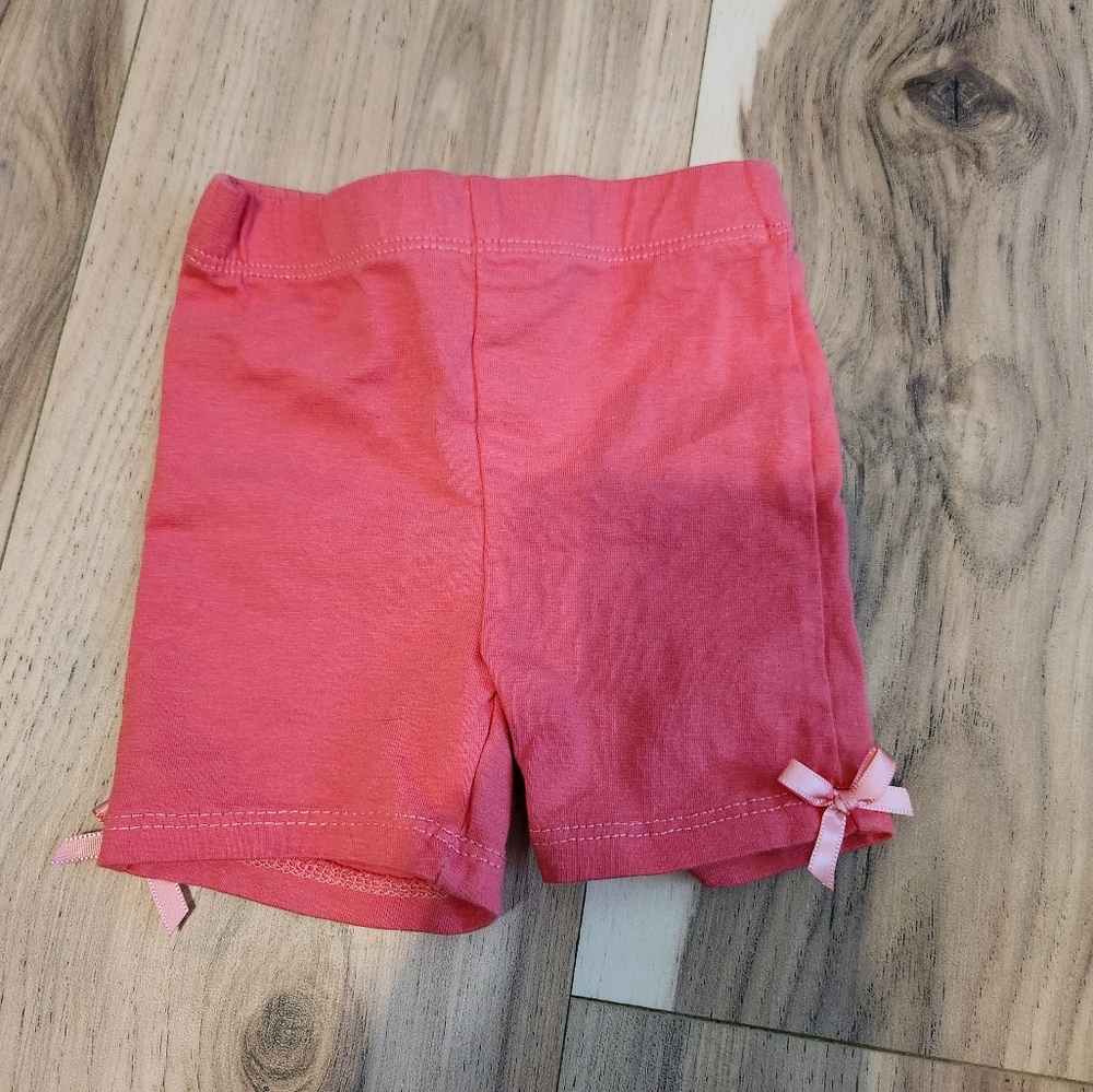 🌟$1 Bundled /💖 Pink 12-Month Shorts 👶🩳